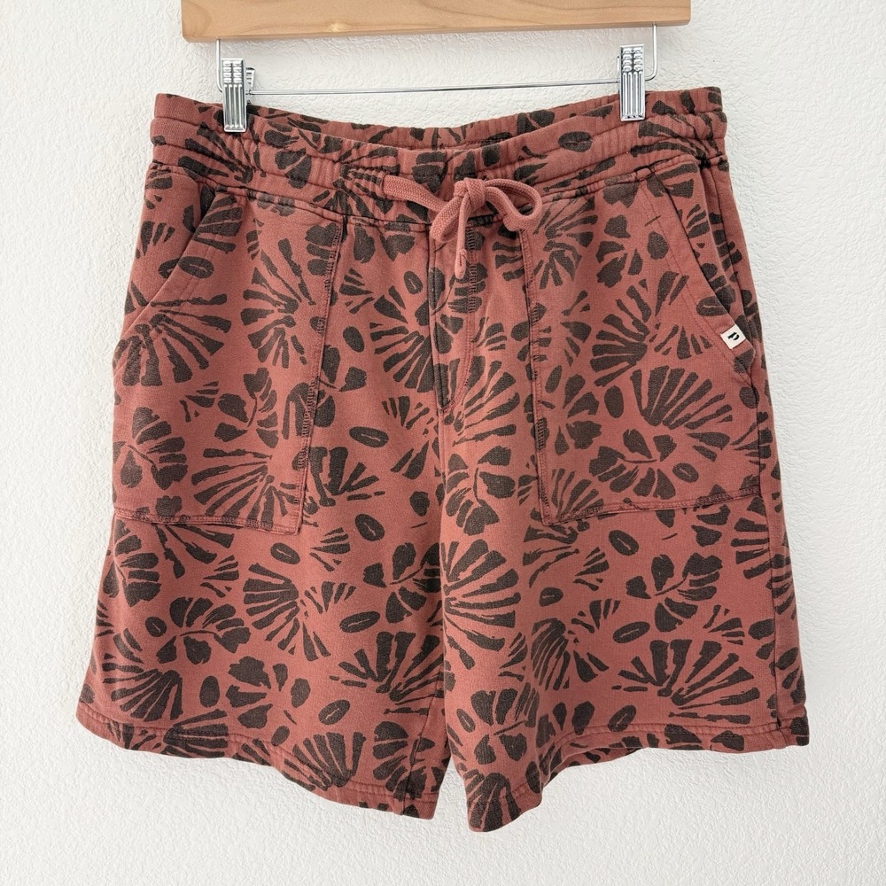 Pact Organic Mens Essential Sweatshorts M Walnut Stamp Cotton